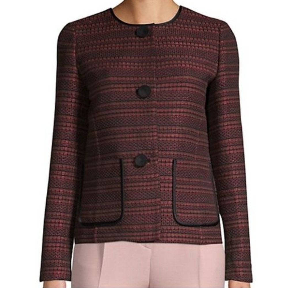LAFAYETTE 148 New York Laurence Jacquard Jacket XS